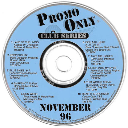 Various : Promo Only Club Series: November 96 (CD, Comp, Promo)