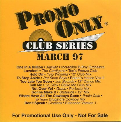 Various : Promo Only Club Series: March 97 (CD, Comp, Promo)