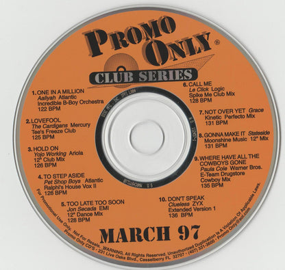 Various : Promo Only Club Series: March 97 (CD, Comp, Promo)