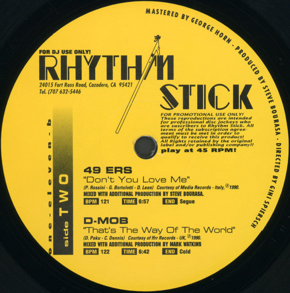 Various : Rhythm Stick 1-11 (2x12", Comp, Promo)