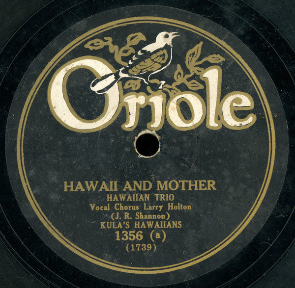 Kula's Hawaiians : Hawaii And Mother / I'm Going Back To Waikiki (Shellac, 10")