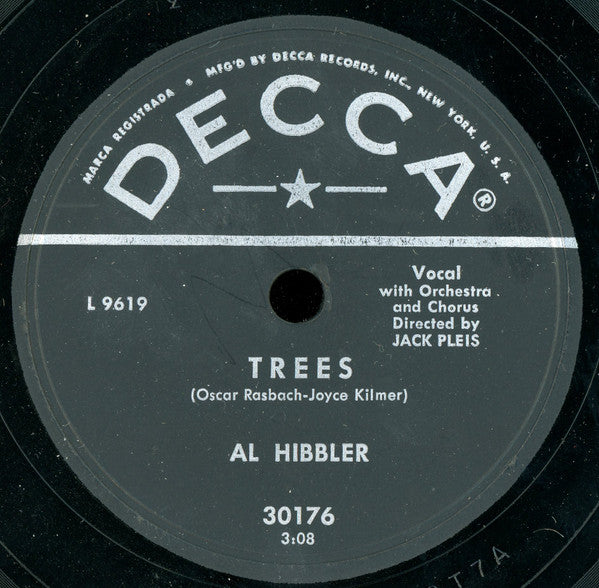 Al Hibbler : Trees (10")
