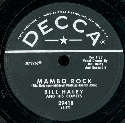 Bill Haley And His Comets : Birth Of The Boogie / Mambo Rock (10")