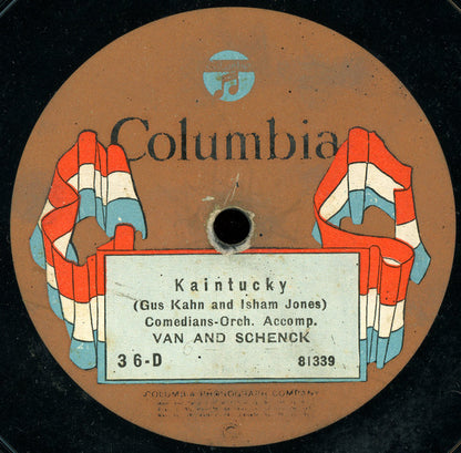 Van And Schenck : Kaintucky / Roamin' To Wyomin' (Shellac, 10")