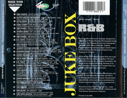 Various : Juke Box R&B (CD, Comp, Mono)