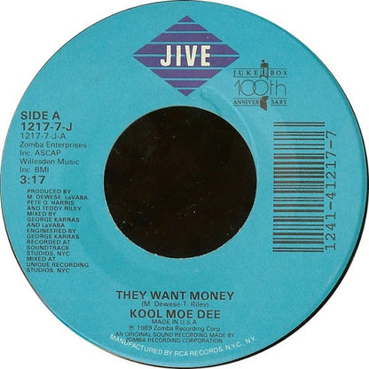 Kool Moe Dee : They Want Money (7")
