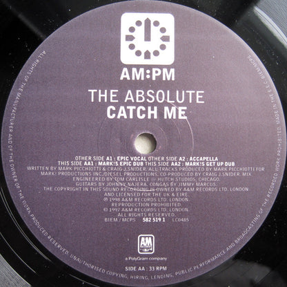 The Absolute : Catch Me (Mark Picchiotti Mixes) (12")