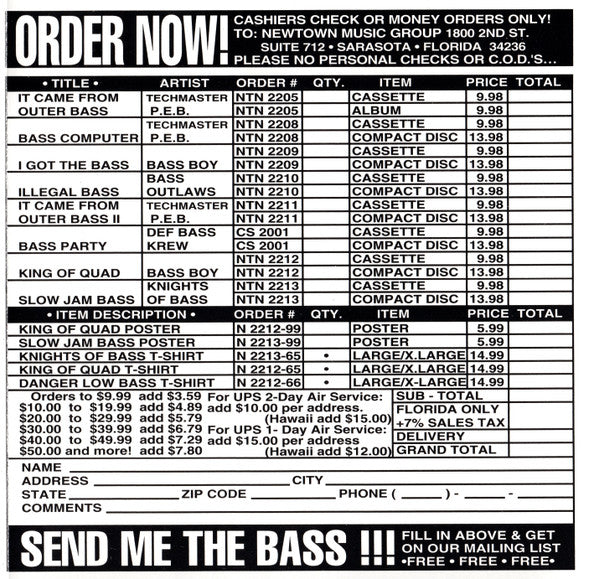 Techmaster P.E.B. : Bass Computer (CD, Album, RE, HMG)