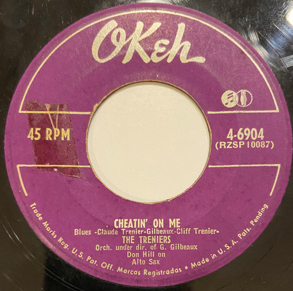 The Treniers : Rocking On Sunday Night / Cheatin' On Me (7", Styrene)