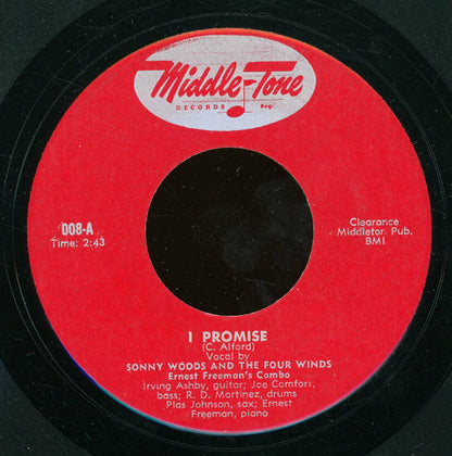 Sonny Woods And The Four Winds : I Promise (7", Unofficial)