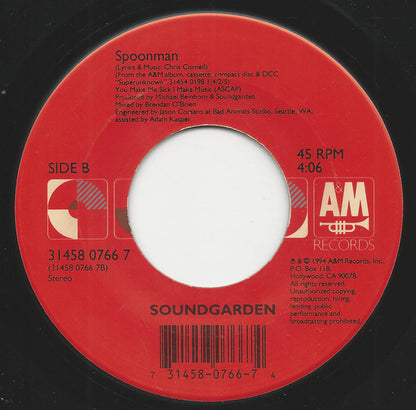 Soundgarden : Black Hole Sun (7", Single)