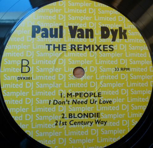 Paul van Dyk : The Remixes (12", Unofficial)