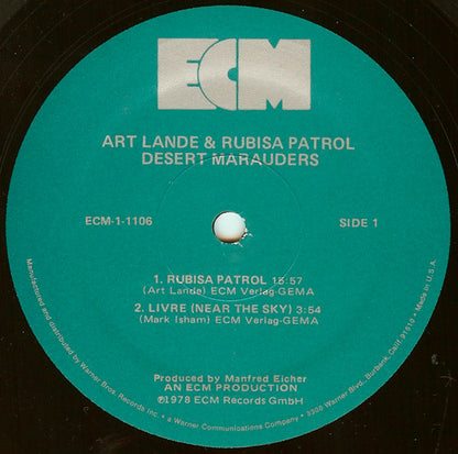 Art Lande And Rubisa Patrol : Desert Marauders (LP, Album)