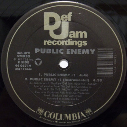 Public Enemy : Public Enemy #1 (12", Pla)