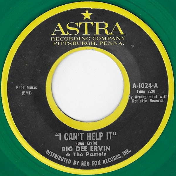 Dee Ervin & The Pastels (2) : I Can't Help It (7", Unofficial, Gre)