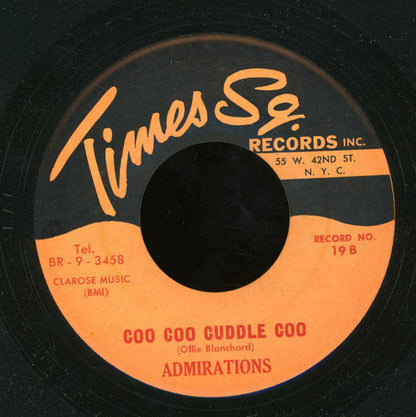 The Nutmegs / Admirations (8) : Down To Earth / Coo Coo Cuddle Coo  (7")