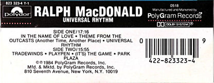 Ralph MacDonald : Universal Rhythm (Cass, Album, Dol)