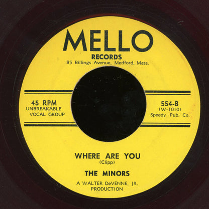 The Minors (7) : Jerry / Where Are You? (7", Red)