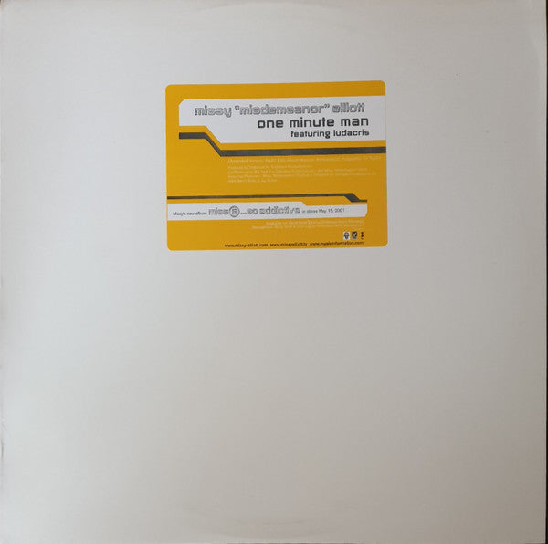 Missy Elliott Featuring Ludacris : One Minute Man (12", Promo)