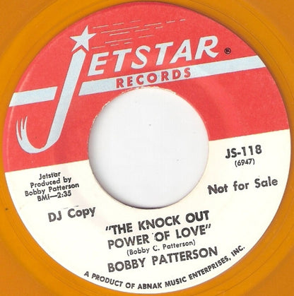 Bobby Patterson : The Trial Of Mary Maguire / The Knock Out Power Of Love (7", Promo, Yel)