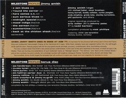 Jimmy Smith : Milestone Profiles (2xCD, Comp, RM)