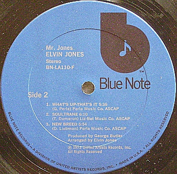 Elvin Jones : Mr. Jones (LP, Album)