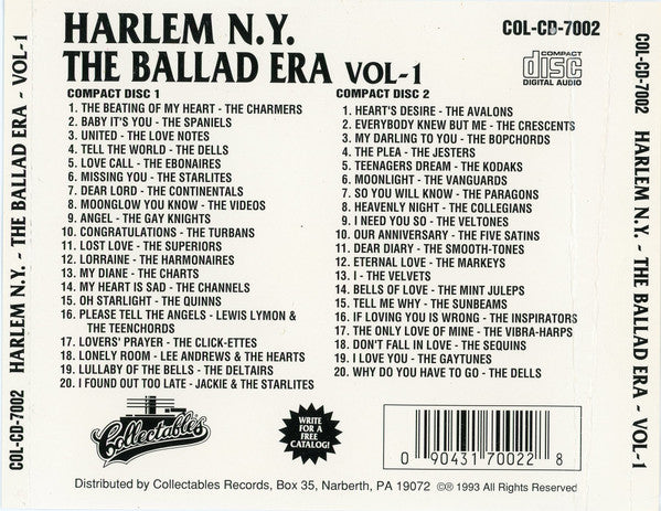 Various : Harlem, N. Y. - The Ballad Era (2xCD, Comp)
