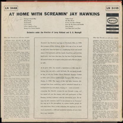 Screamin' Jay Hawkins : At Home With Screamin' Jay Hawkins (LP, Album, Mono)
