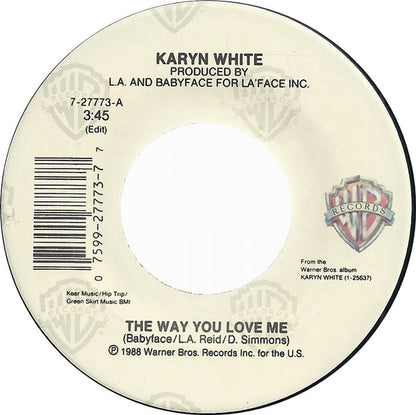 Karyn White : The Way You Love Me (7", Single)