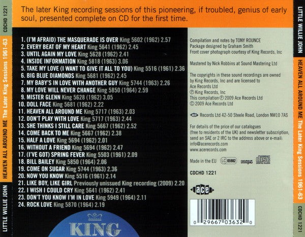 Little Willie John : Heaven All Around Me - The Later King Sessions 1961-63 (CD, Comp, RM)