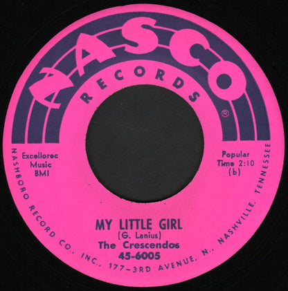 The Crescendos : Oh Julie / My Little Girl (7", Single)