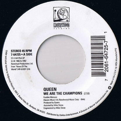 Queen : We Are The Champions (7", Single)