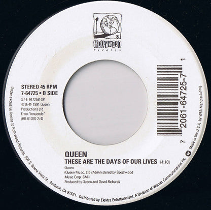Queen : We Are The Champions (7", Single)