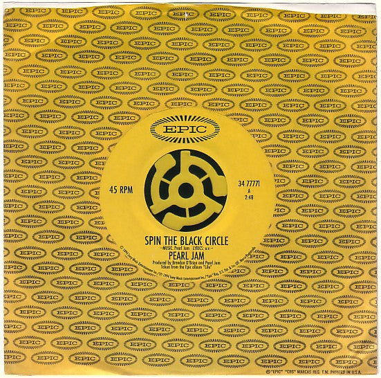 Pearl Jam : Spin The Black Circle (7", Single)