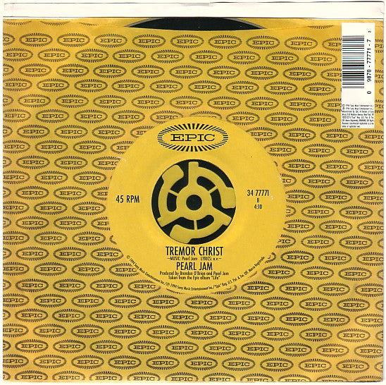 Pearl Jam : Spin The Black Circle (7", Single)