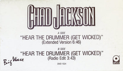 Chad Jackson : Hear The Drummer (Get Wicked) (12", Single, Promo)