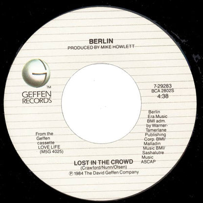 Berlin : Now It's My Turn (7")
