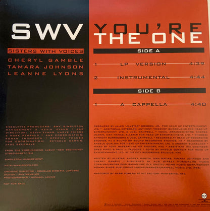 SWV : You're The One (12", Single, Promo)