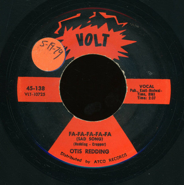 Otis Redding : Fa-Fa-Fa-Fa-Fa (Sad Song) / Good To Me (7", Single)