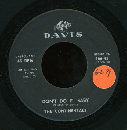 The Continentals (38) : Don't Do It Baby / Tongue Twister (7")
