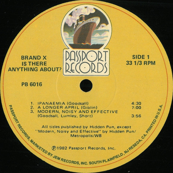 Brand X (3) : Is There Anything About? (LP, Album, Tan)