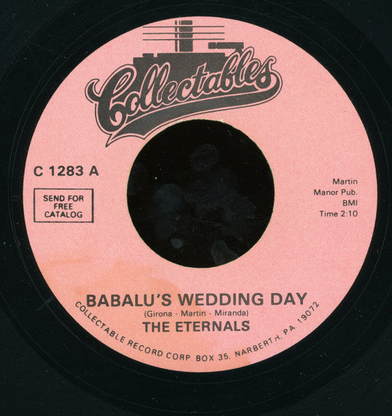 The Eternals (3) : Babalu's Wedding  Day (7", RE)