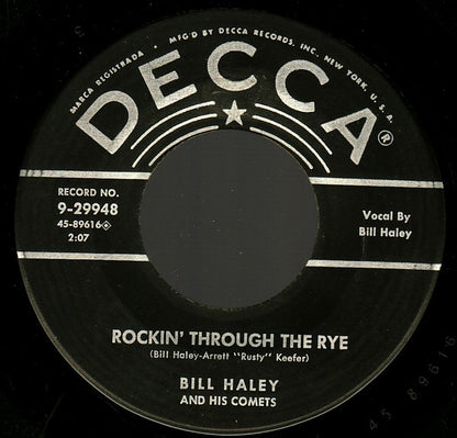 Bill Haley And His Comets : Hot Dog Buddy Buddy / Rockin' Through The Rye (7", Single, Ric)