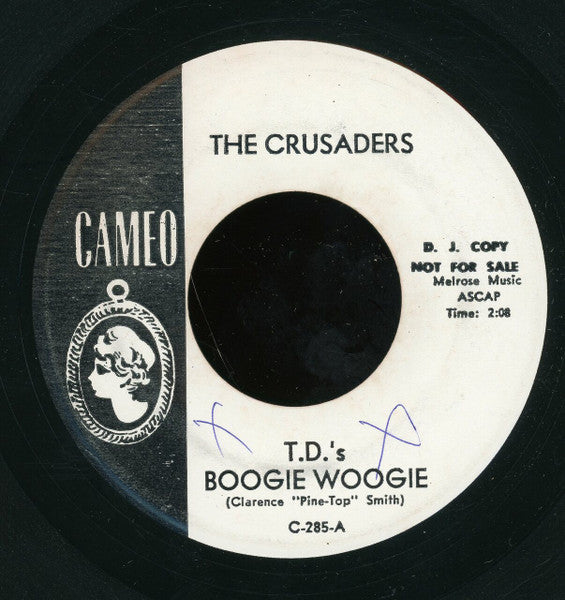 The Crusaders (9) : T.D.'s Boogie Woogie / At The Club (7", Promo)