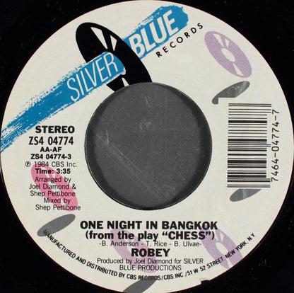 Robey : One Night In Bangkok (7", Styrene)