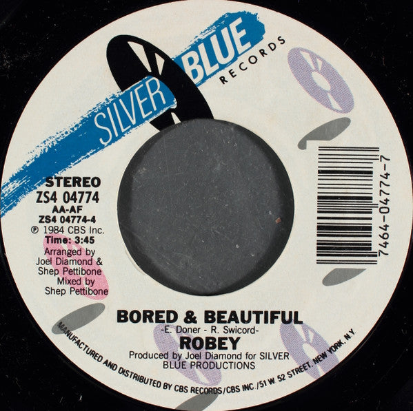 Robey : One Night In Bangkok (7", Styrene)