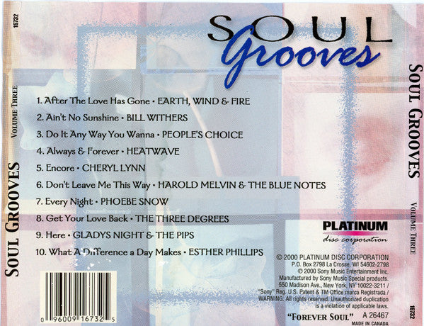 Various : Soul Grooves (CD, Comp)