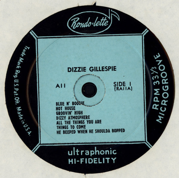 Dizzy Gillespie And His Orchestra : Dizzy Gillespie And His Original Orchestra (LP, Album)