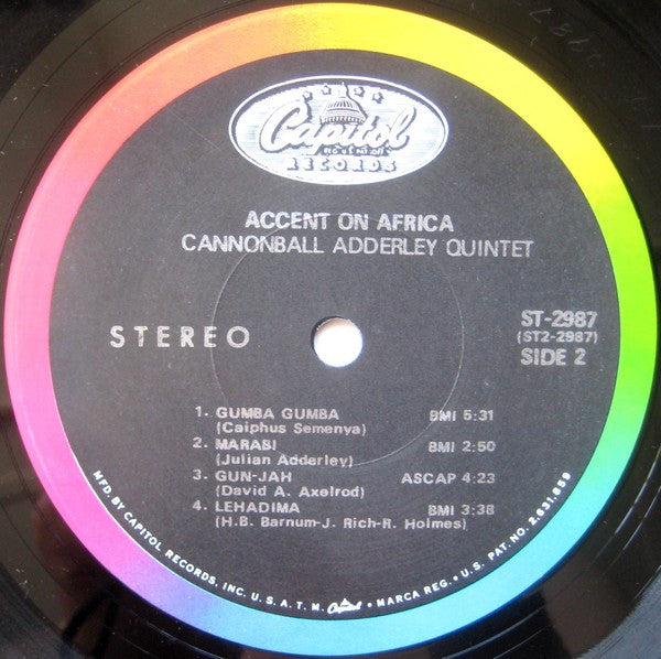 The Cannonball Adderley Quintet : Accent On Africa (LP, Album, Scr)