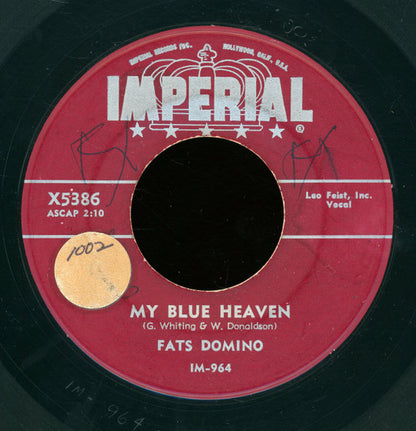 Fats Domino : My Blue Heaven / I'm In Love Again (7", Single)